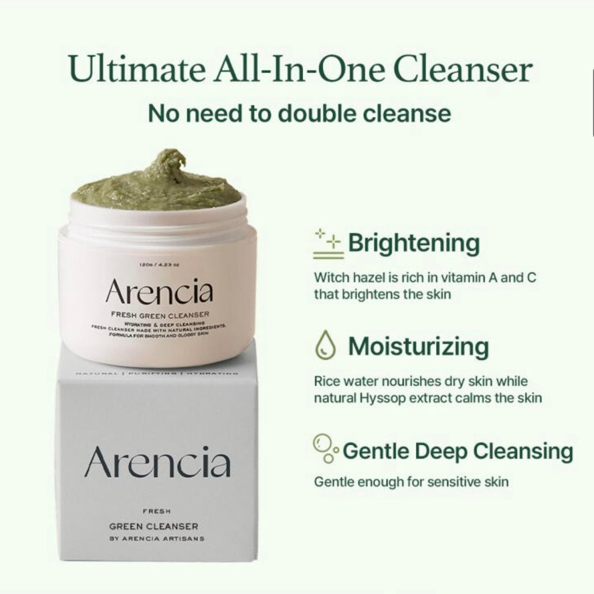 Arencia - Rice Mochi Cleanser