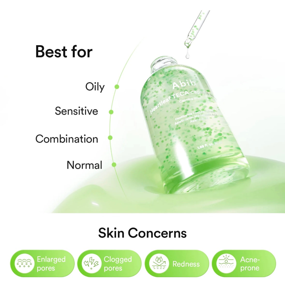 abib - Heartleaf Teca capsule serum Calming drop