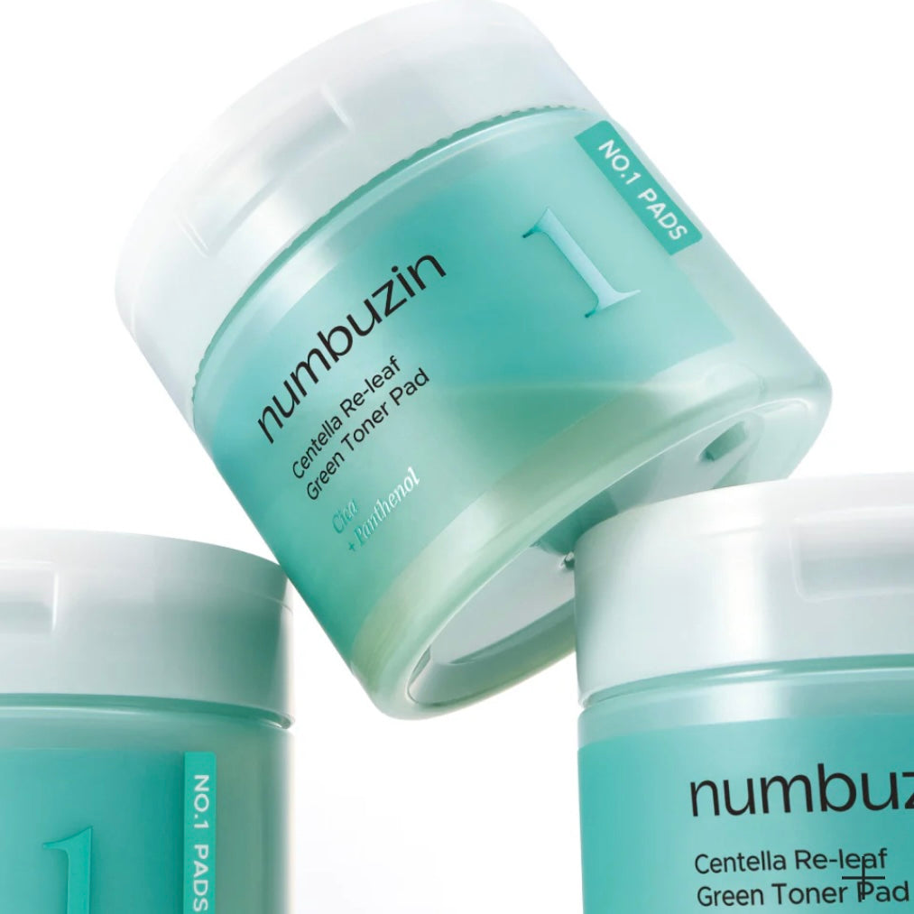 numbuzin - no.1 centella re-leaf green toner pads