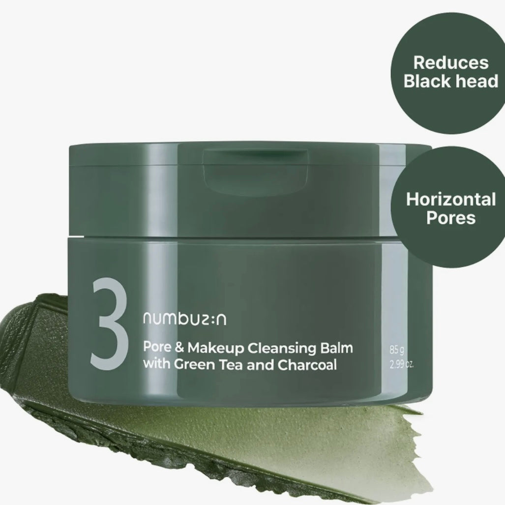 numbuzin - No. 3 Pore & Makeup Cleansing Balm with Green Tea and Charcoal